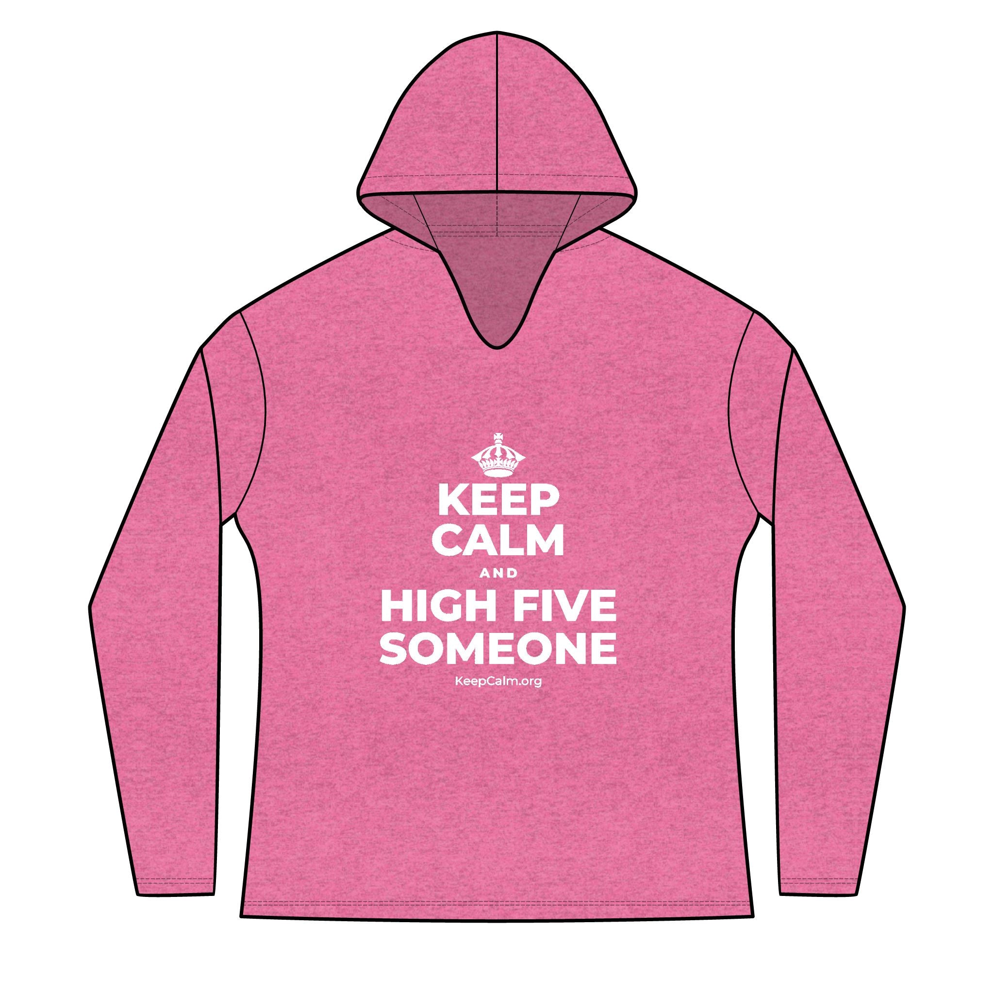 KEEP CALM AND HIGH FIVE SOMEONE Women's Long Sleeve Hoodie