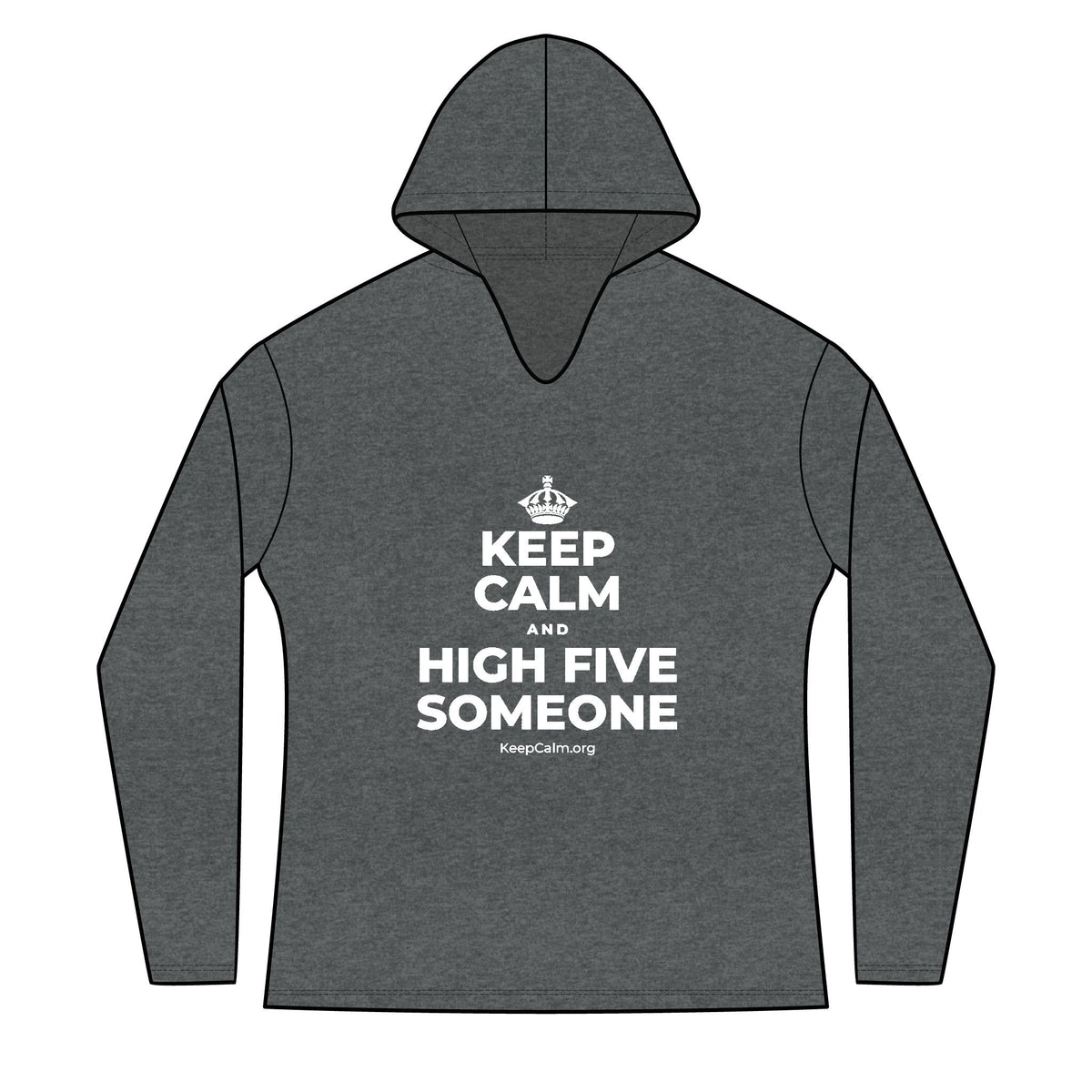 KEEP CALM AND HIGH FIVE SOMEONE Women's Long Sleeve Hoodie