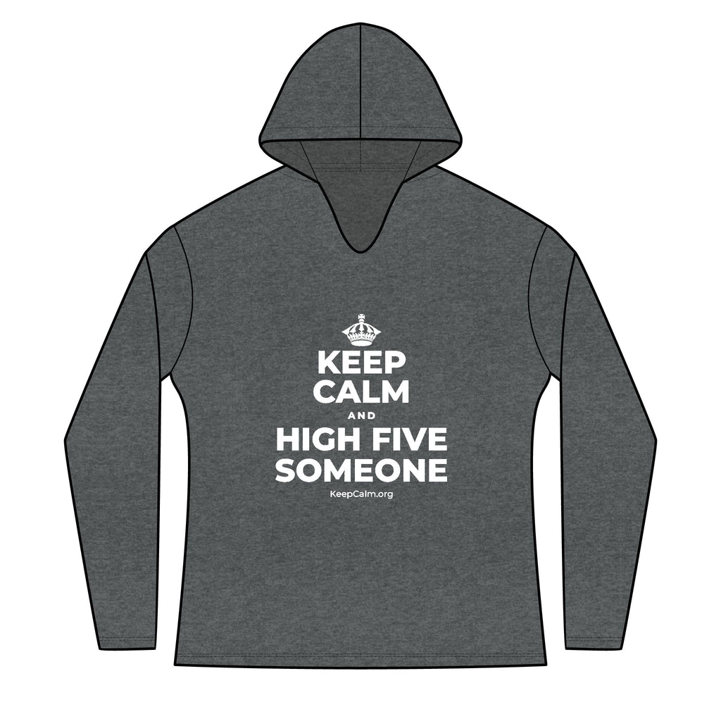 KEEP CALM AND HIGH FIVE SOMEONE Women's Long Sleeve Hoodie