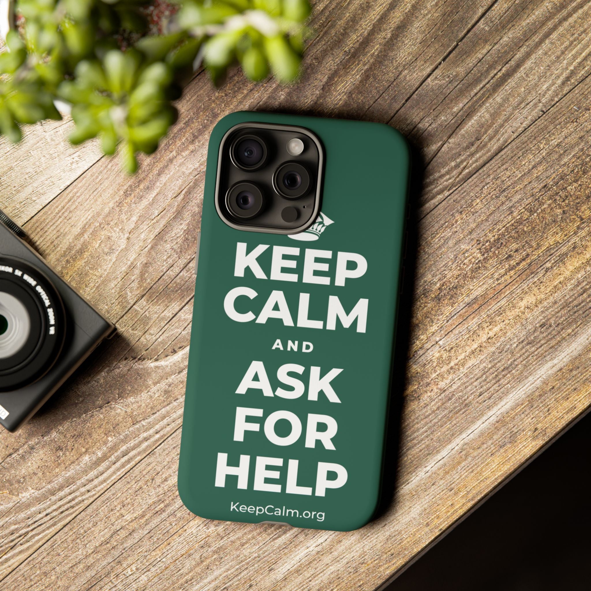 KEEP CALM AND ASK FOR HELP Phone Case