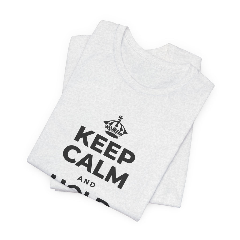 KEEP CALM AND HOLD SPACE FOR HOPE T-Shirt (Soft Cream–Heather Mauve)
