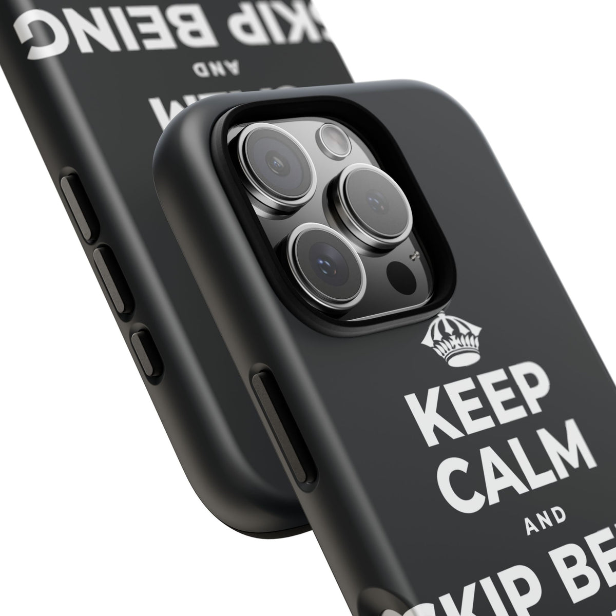 KEEP CALM AND SKIP BEING OKAY TODAY Phone Case (Dark)