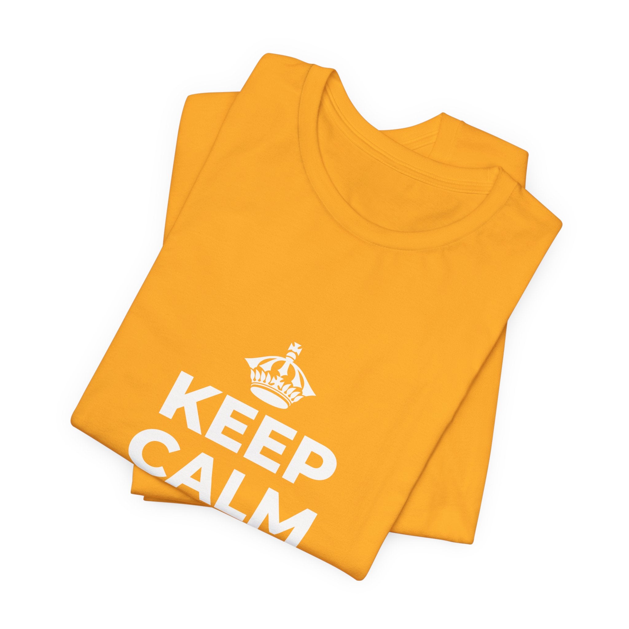 KEEP CALM AND BREATHE T-Shirt (Baby Blue–Silver)