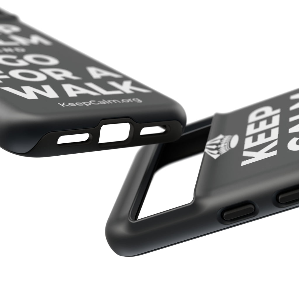 KEEP CALM AND GO FOR A WALK Phone Case (Dark)