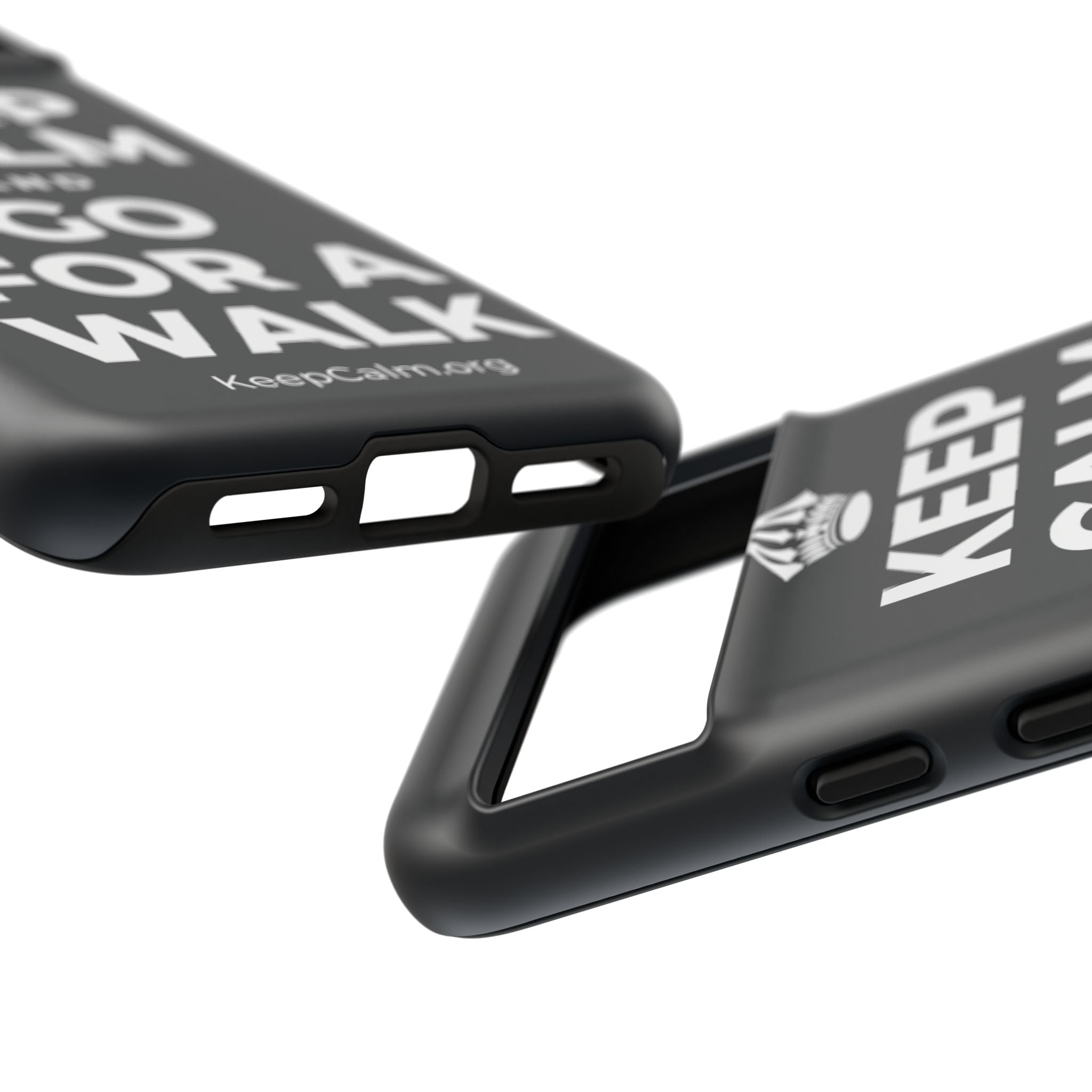 KEEP CALM AND GO FOR A WALK Phone Case (Dark)