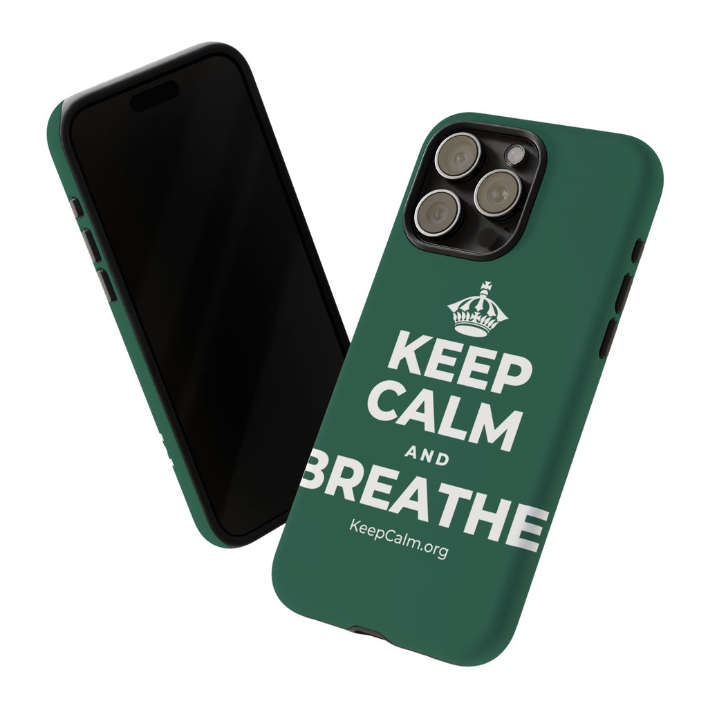 KEEP CALM AND BREATHE Phone Case