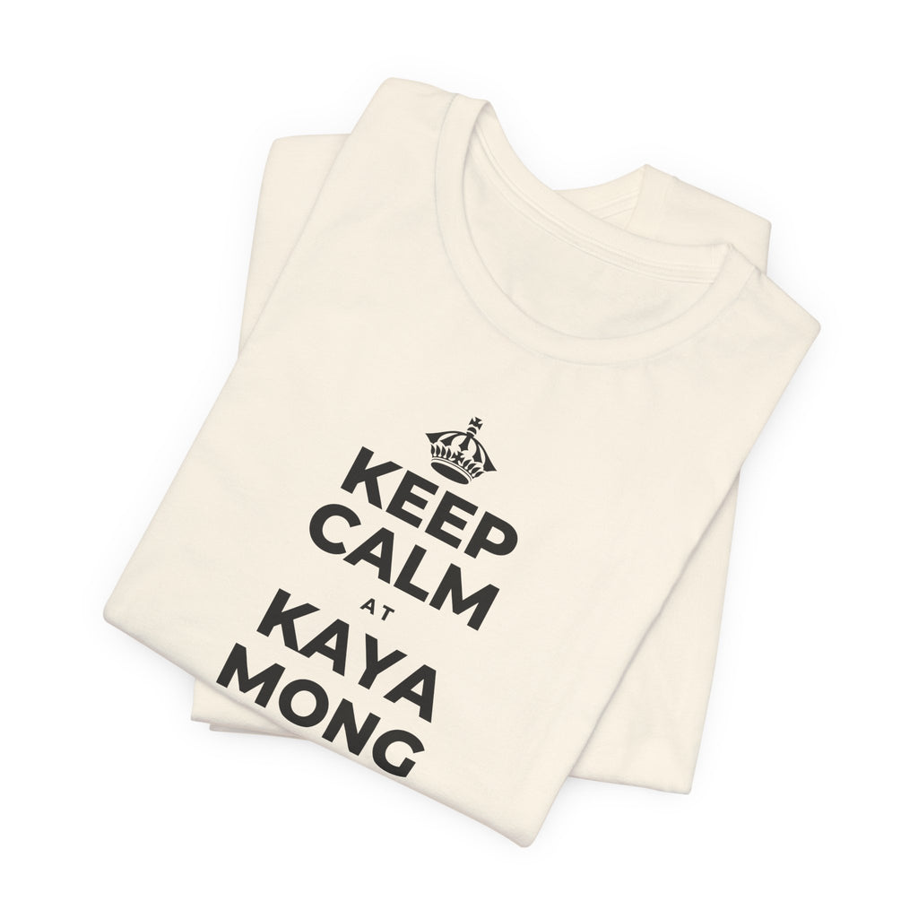 KEEP CALM AT KAYA MONG MATUTO NG KAHIT ANO T-Shirt (White–Asphalt)