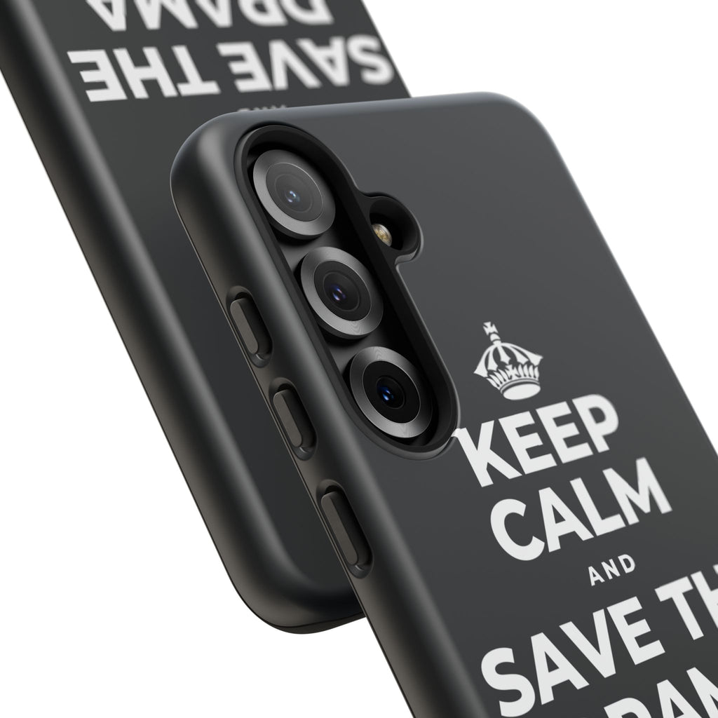 KEEP CALM AND SAVE THE DRAMA FOR YOUR 🦙 Phone Case (Dark)
