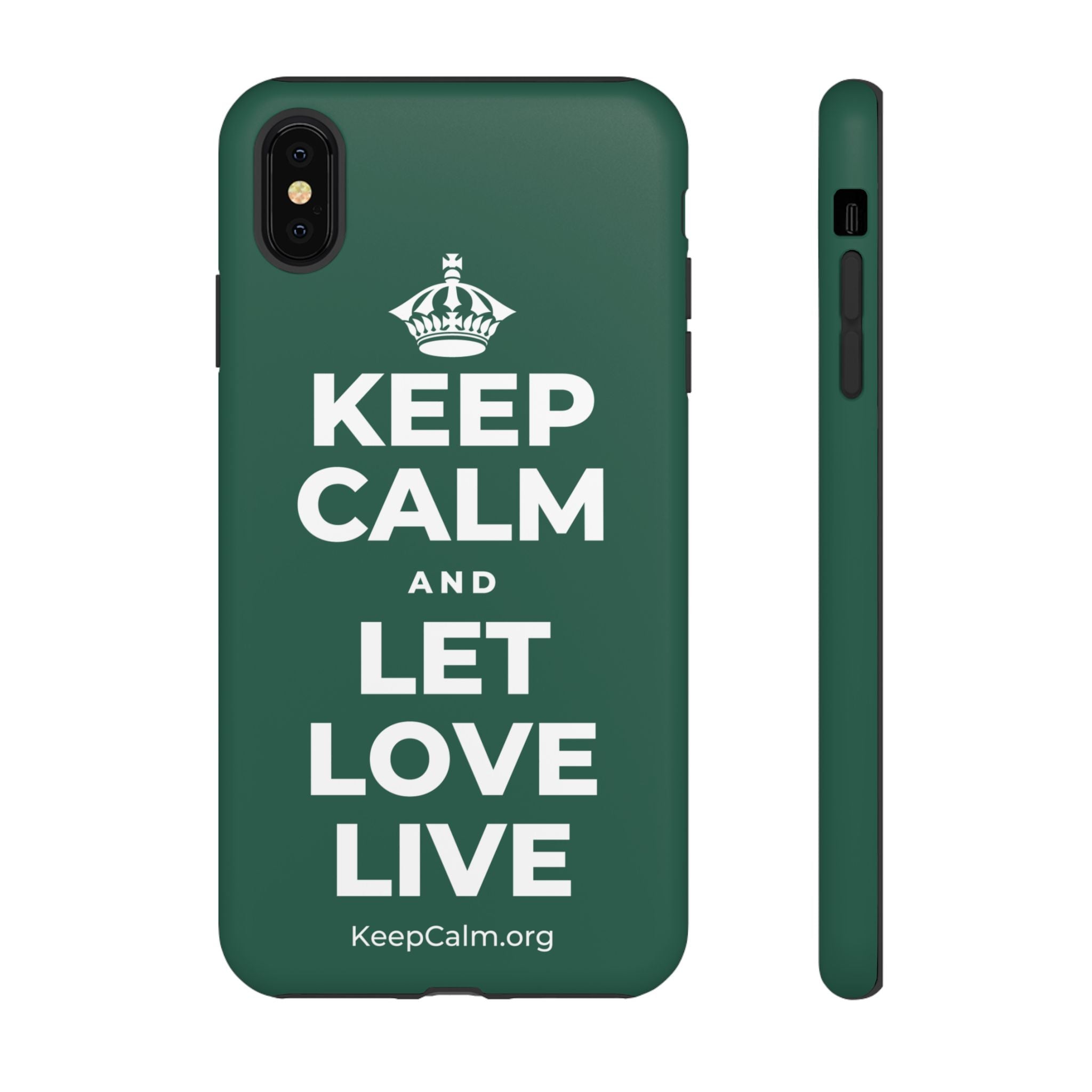 KEEP CALM AND LET LOVE LIVE Phone Case