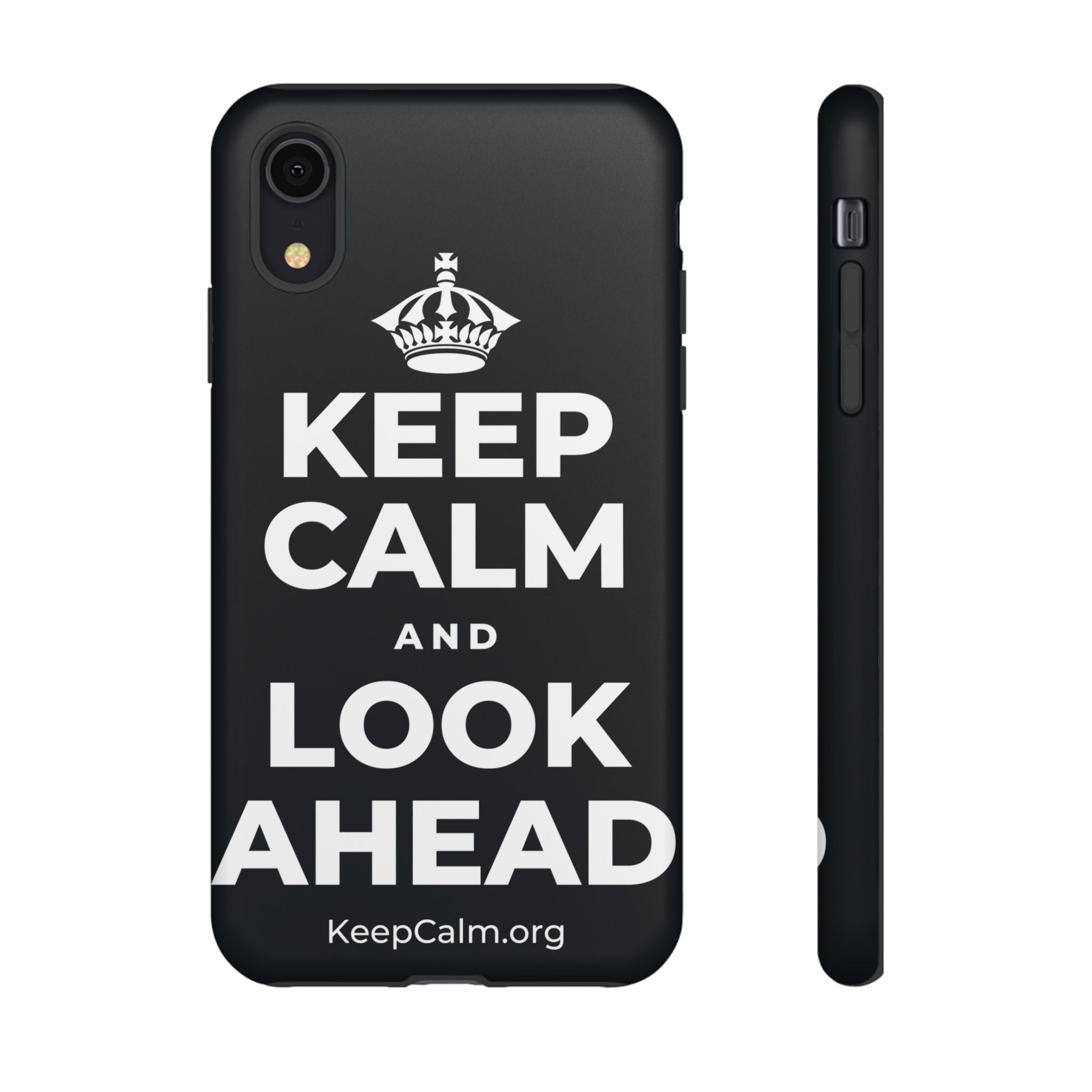KEEP CALM AND LOOK AHEAD Phone Case (Dark)