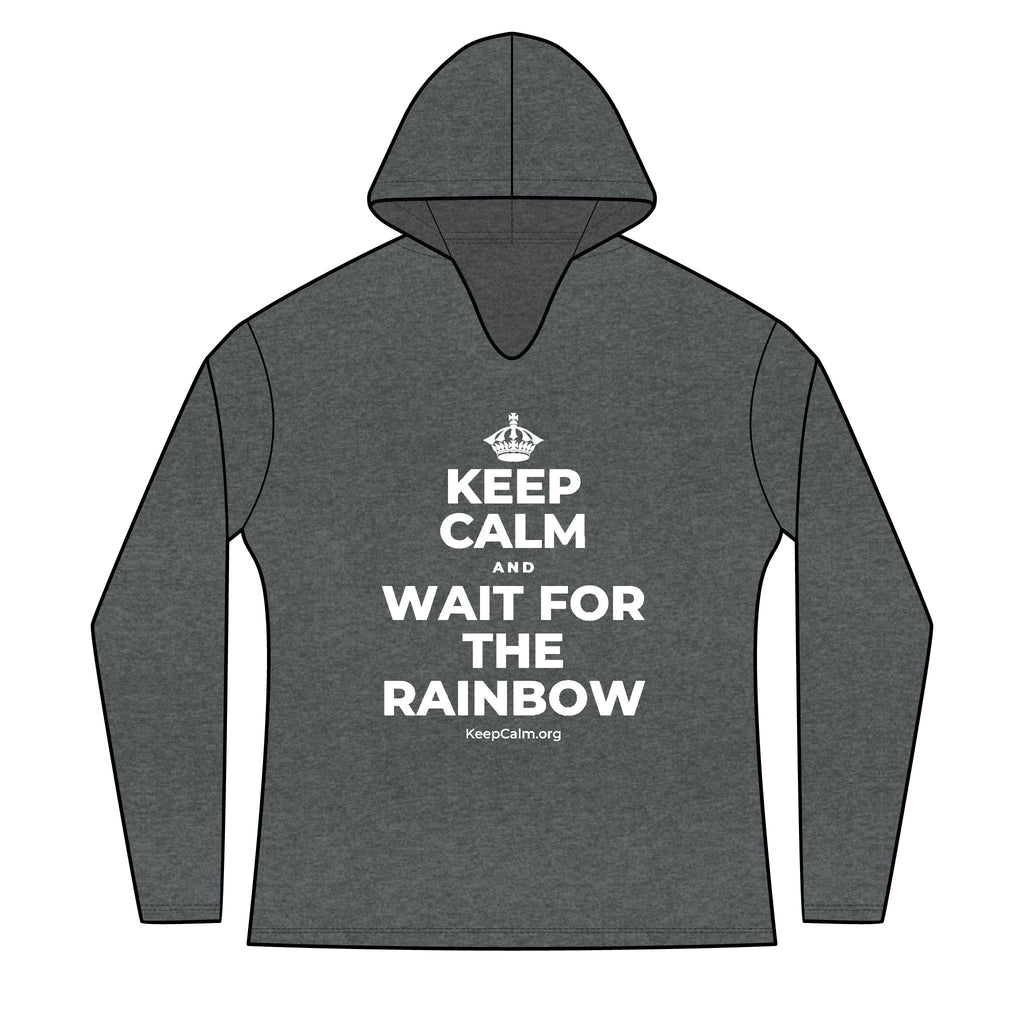 KEEP CALM AND WAIT FOR THE RAINBOW Women's Long Sleeve Hoodie