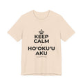 KEEP CALM A HOʻOKUʻU AKU T-Shirt (Soft Cream–Heather Mauve)