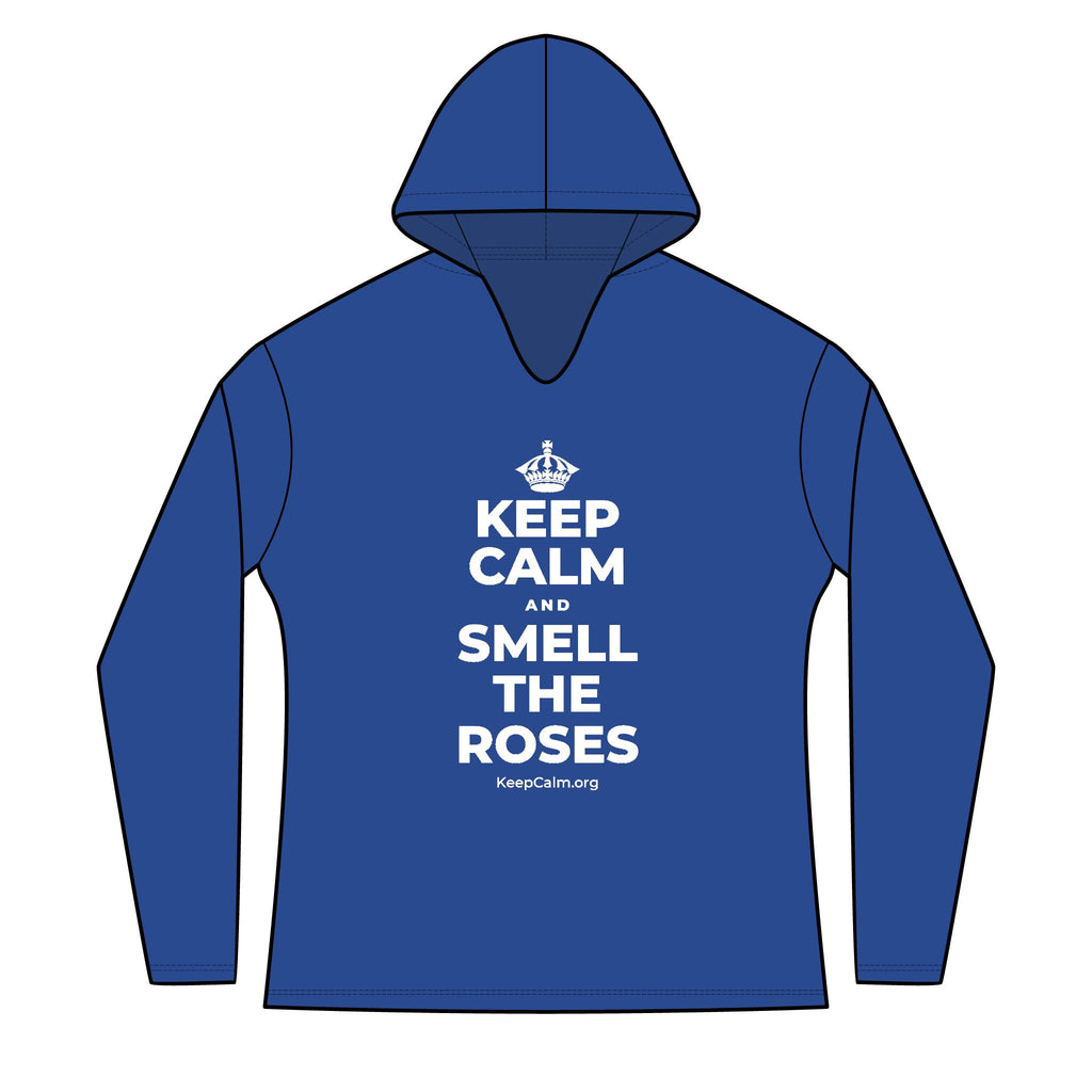 KEEP CALM AND SMELL THE ROSES Women's Long Sleeve Hoodie