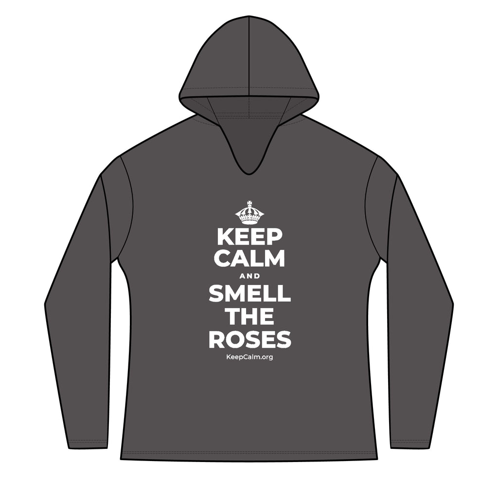 KEEP CALM AND SMELL THE ROSES Women's Long Sleeve Hoodie