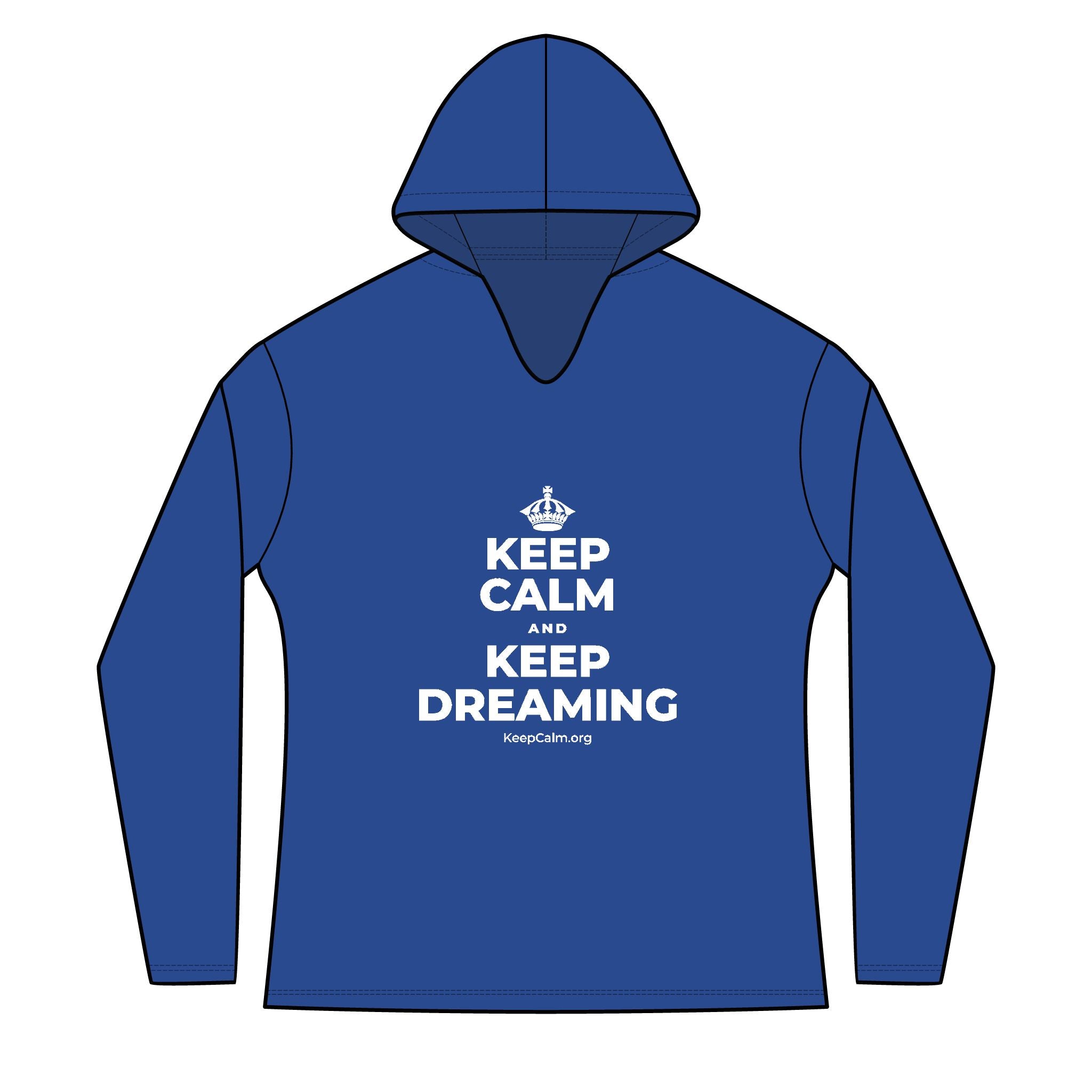 KEEP CALM AND KEEP DREAMING Women's Long Sleeve Hoodie