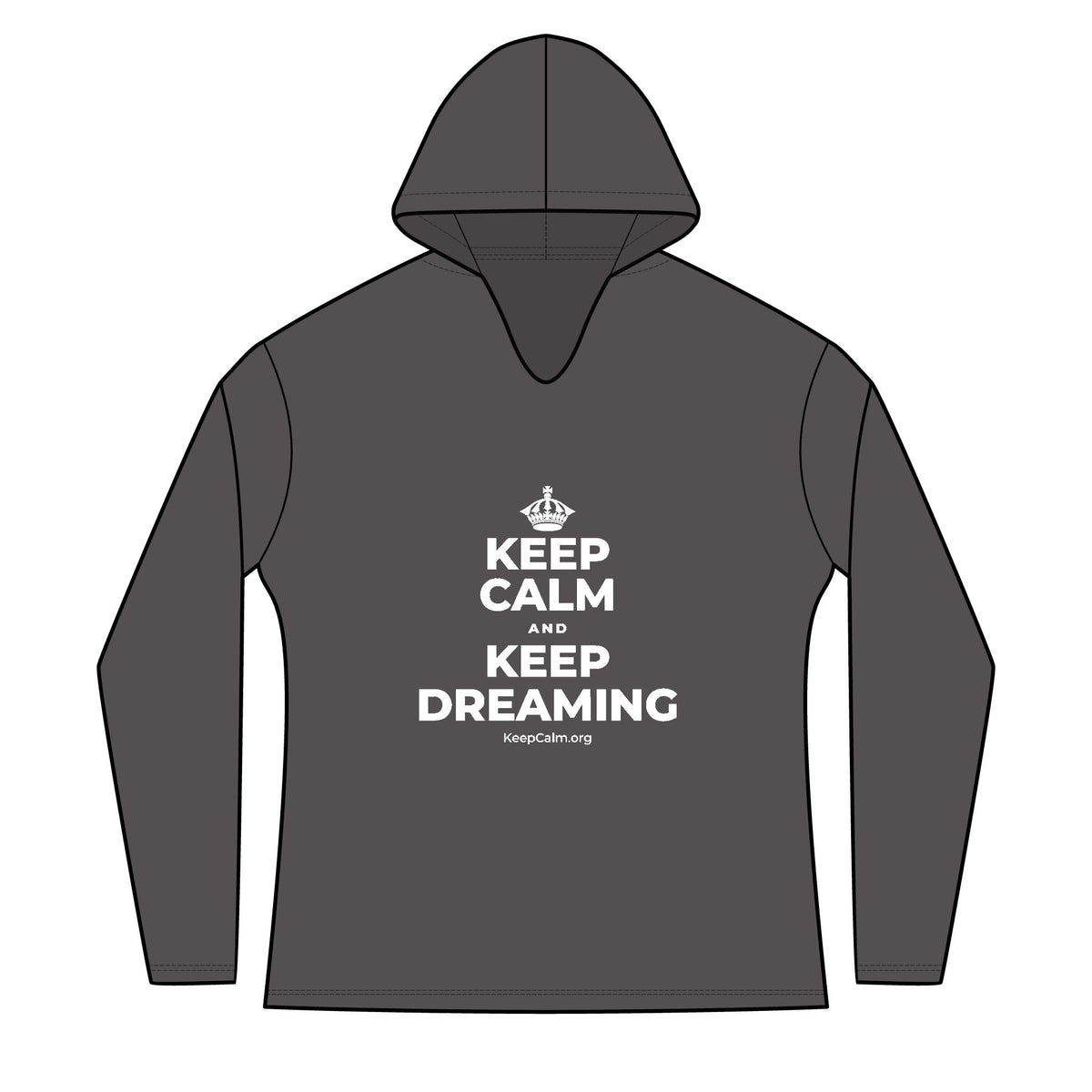 KEEP CALM AND KEEP DREAMING Women's Long Sleeve Hoodie