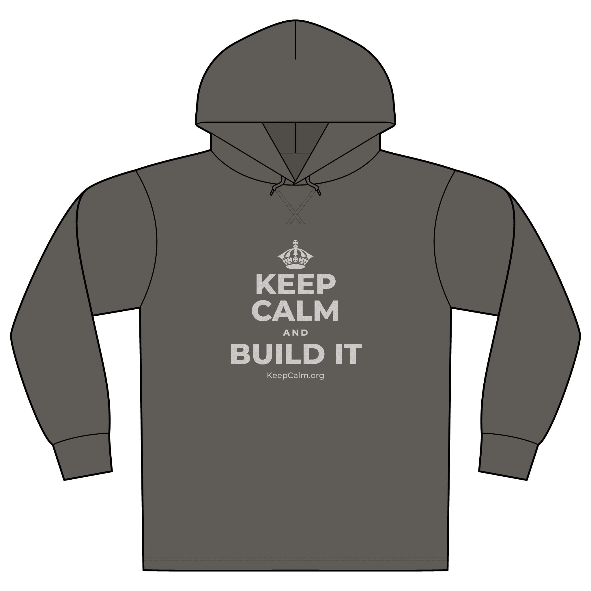KEEP CALM AND BUILD IT Organic Hoodie Tee