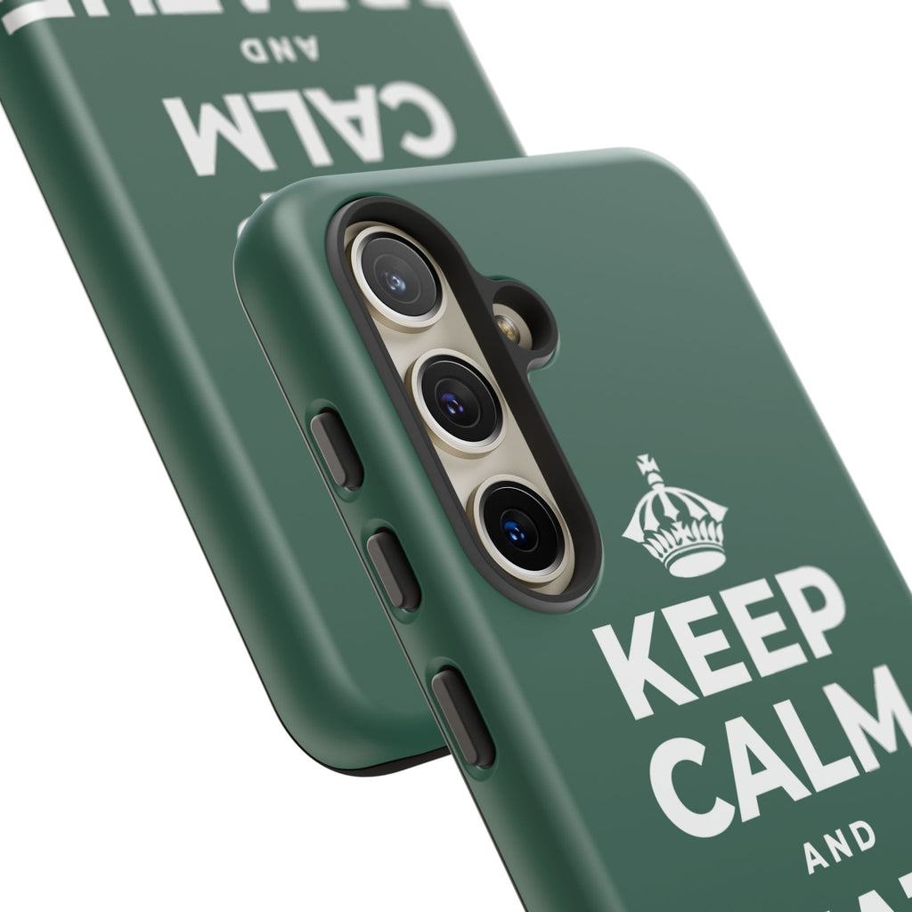 KEEP CALM AND BREATHE SLOWLY Phone Case