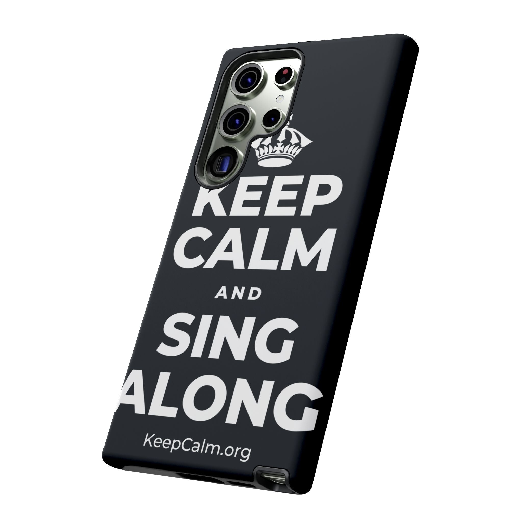 KEEP CALM AND SING ALONG Phone Case (Dark)