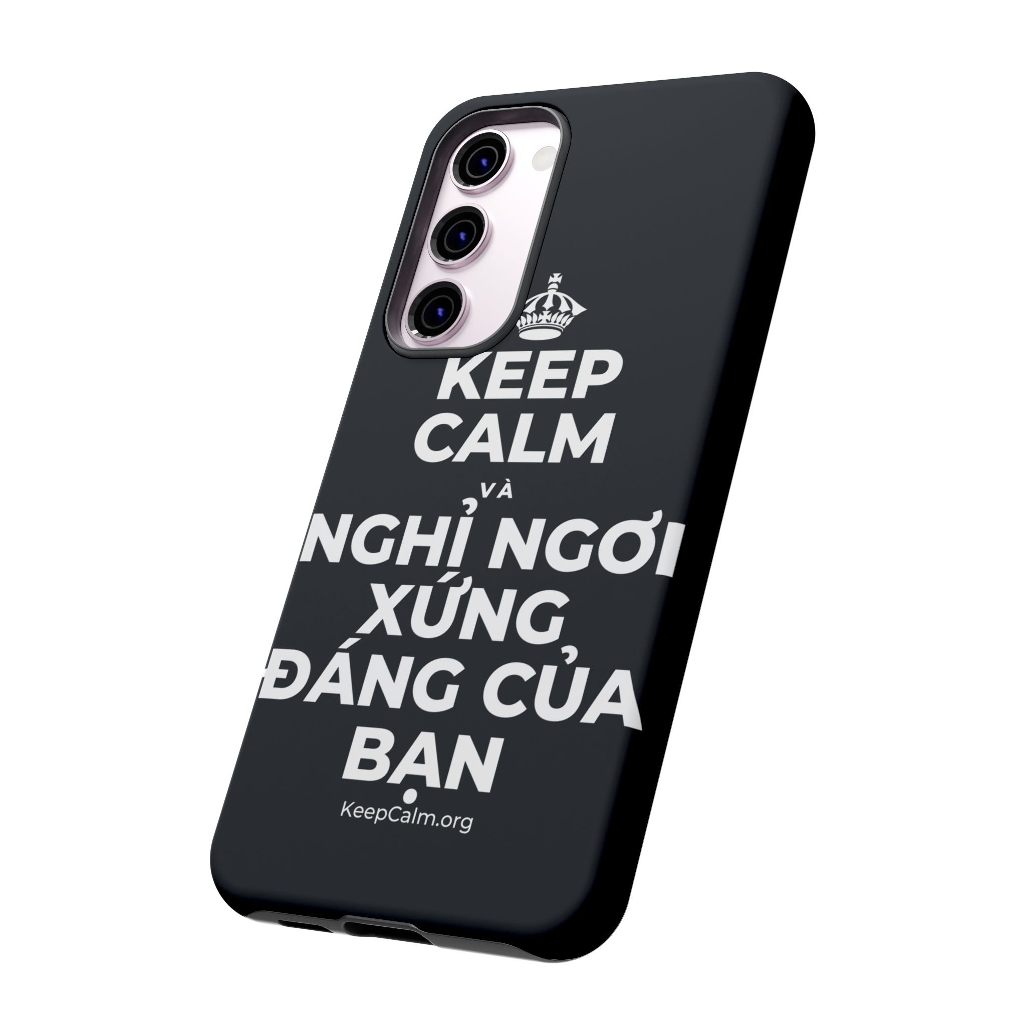KEEP CALM VÀ NGHỈ NGƠI XỨNG ĐÁNG CỦA BẠN Phone Case (Dark)