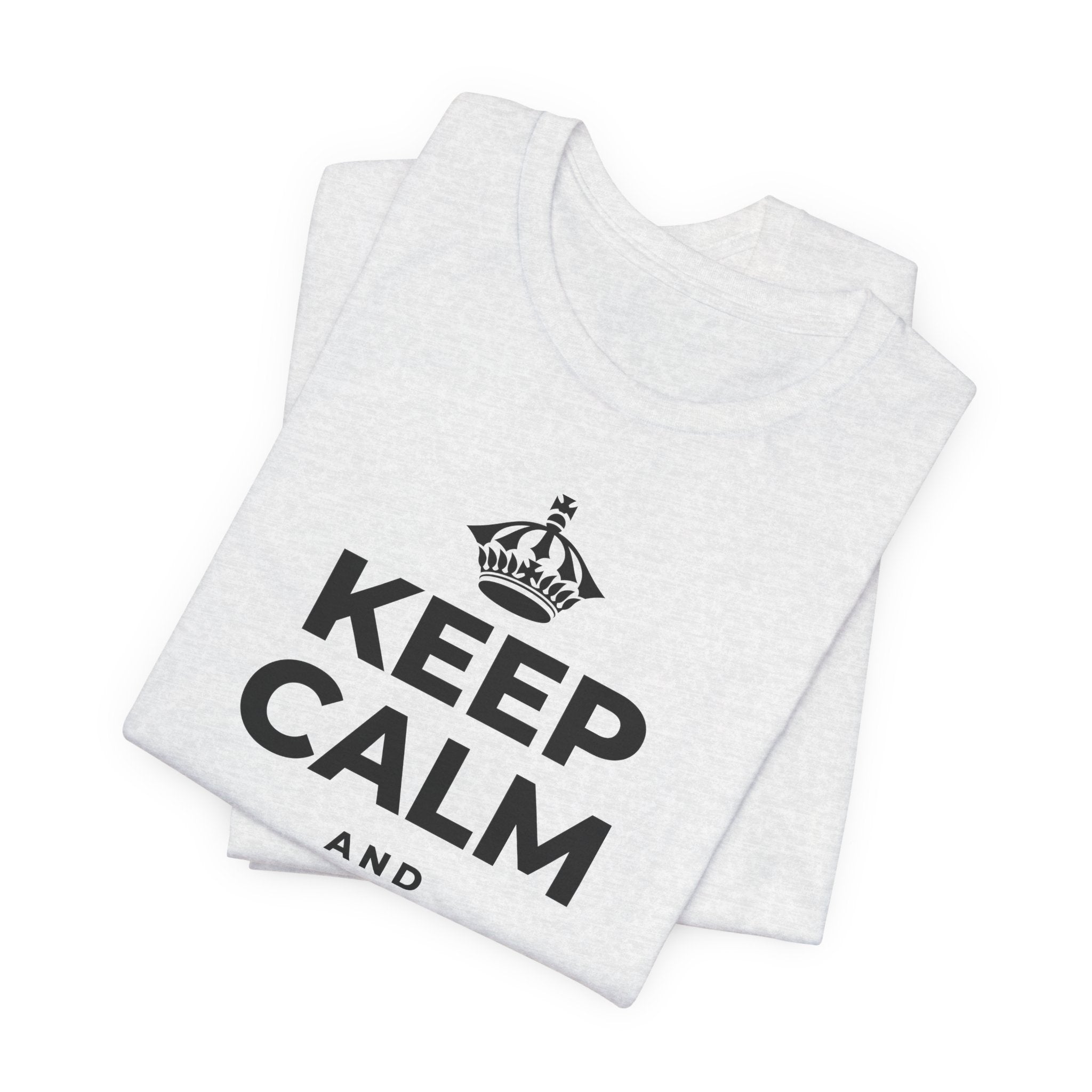 KEEP CALM AND PAY IT FORWARD T-Shirt (Soft Cream–Heather Mauve)