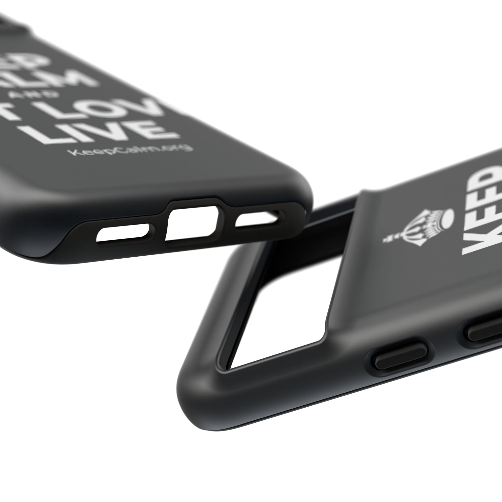KEEP CALM AND LET LOVE LIVE Phone Case (Dark)