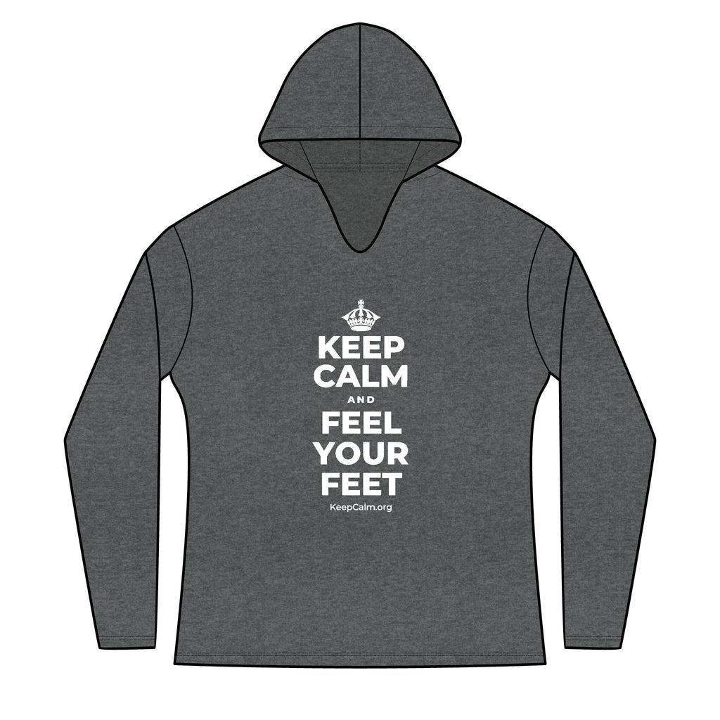 KEEP CALM AND FEEL YOUR FEET Women's Long Sleeve Hoodie