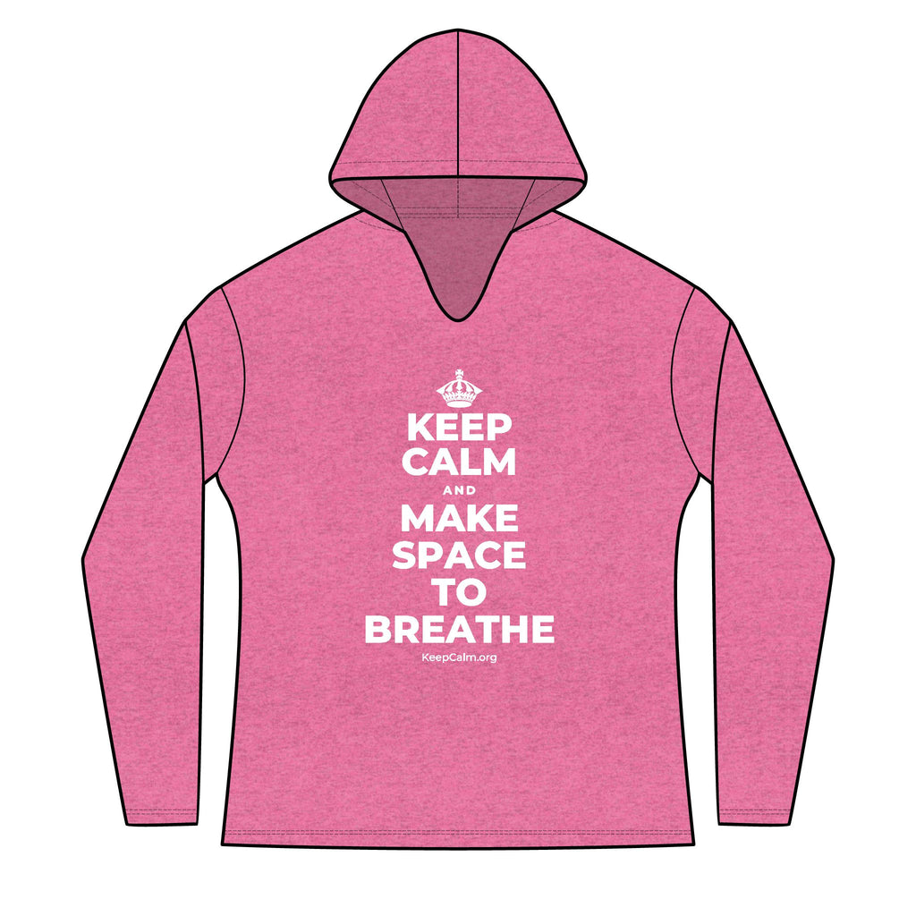 KEEP CALM AND MAKE SPACE TO BREATHE Women's Long Sleeve Hoodie