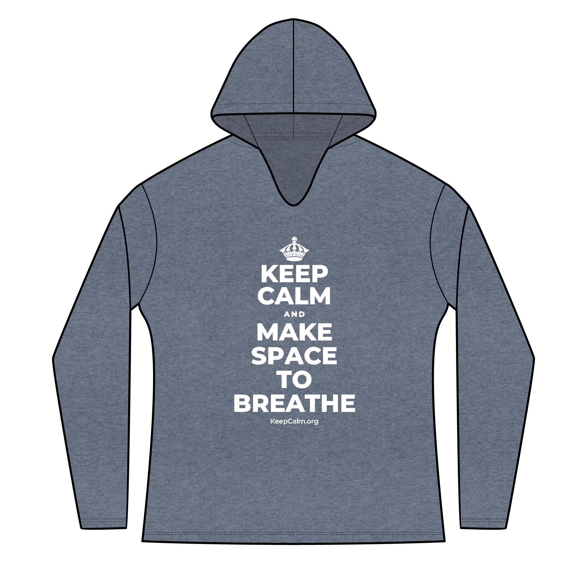 KEEP CALM AND MAKE SPACE TO BREATHE Women's Long Sleeve Hoodie