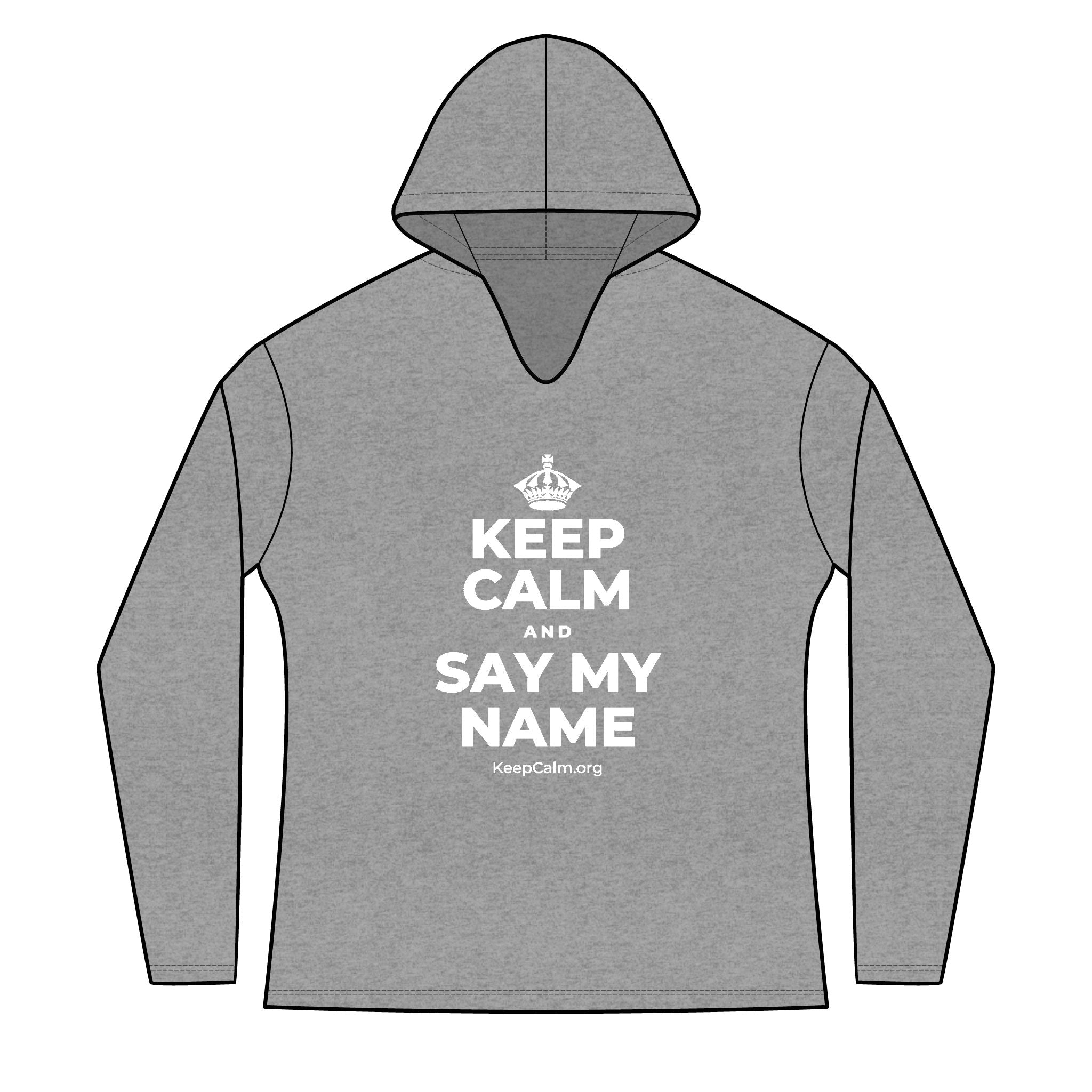 KEEP CALM AND SAY MY NAME Women's Long Sleeve Hoodie