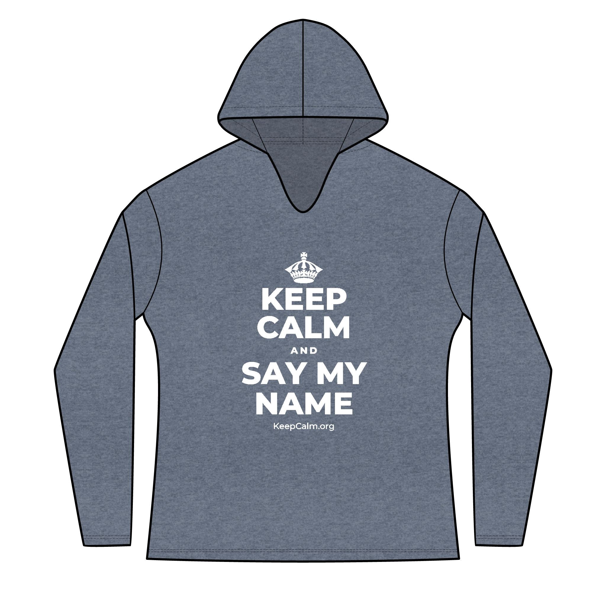 KEEP CALM AND SAY MY NAME Women's Long Sleeve Hoodie