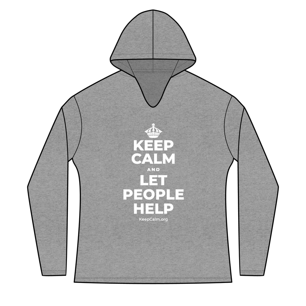 KEEP CALM AND LET PEOPLE HELP Women's Long Sleeve Hoodie