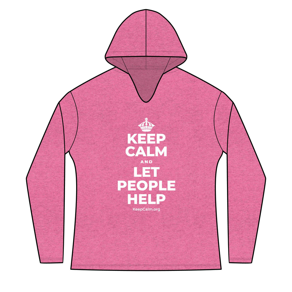 KEEP CALM AND LET PEOPLE HELP Women's Long Sleeve Hoodie