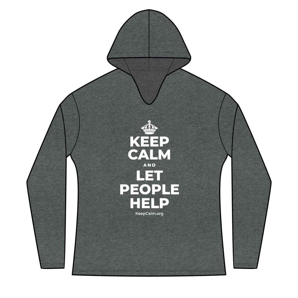 KEEP CALM AND LET PEOPLE HELP Women's Long Sleeve Hoodie