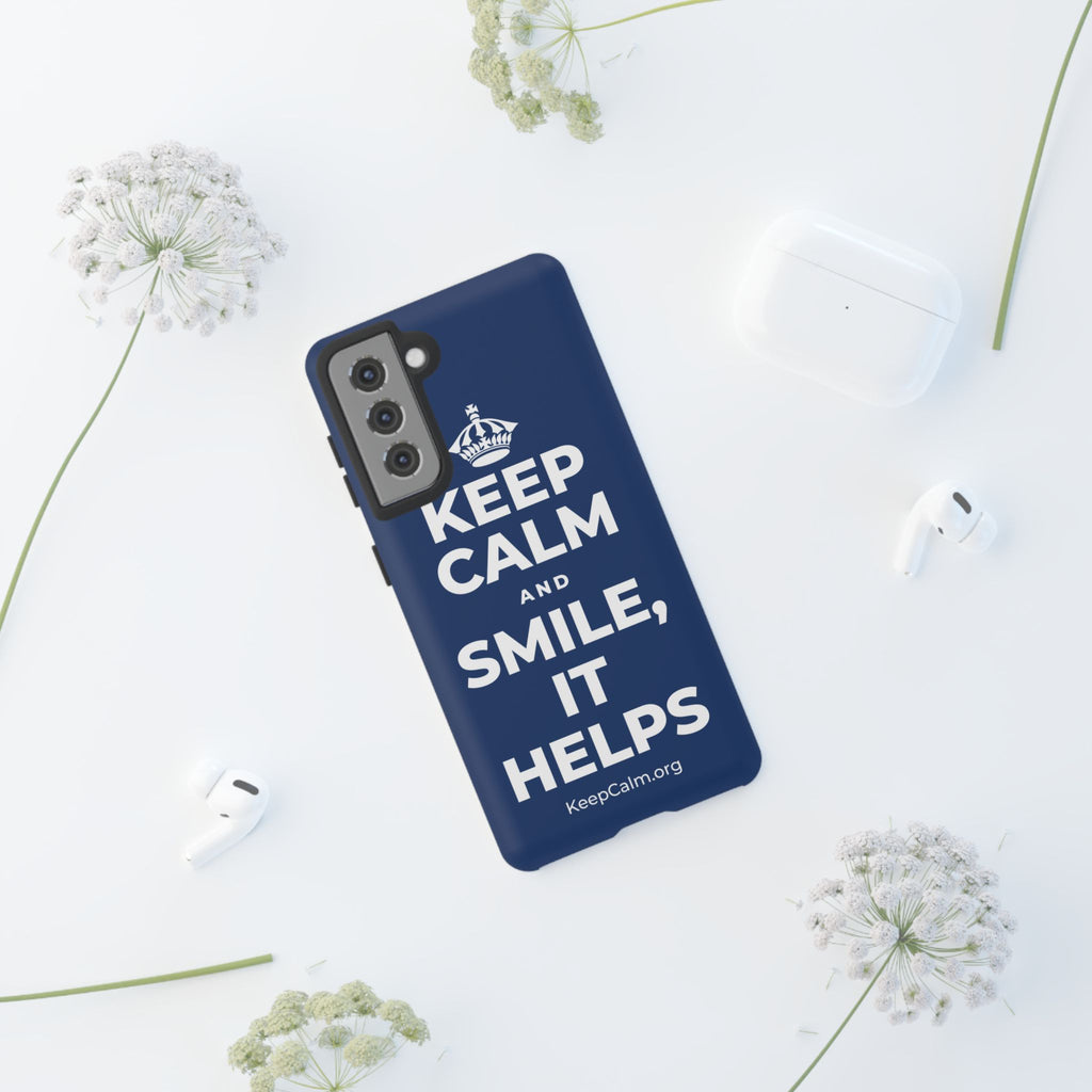 KEEP CALM AND SMILE, IT HELPS Phone Case