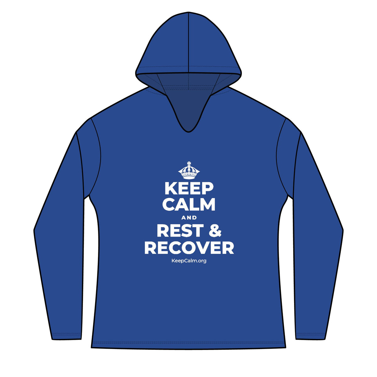 KEEP CALM AND REST & RECOVER Women's Long Sleeve Hoodie