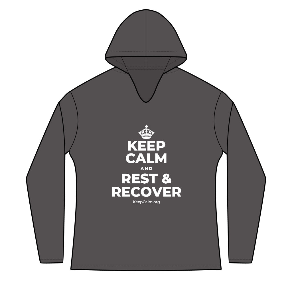 KEEP CALM AND REST & RECOVER Women's Long Sleeve Hoodie