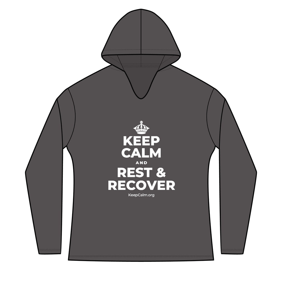 KEEP CALM AND REST & RECOVER Women's Long Sleeve Hoodie
