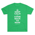 KEEP CALM AND COME BACK TO NOW Tri-Blend Tee