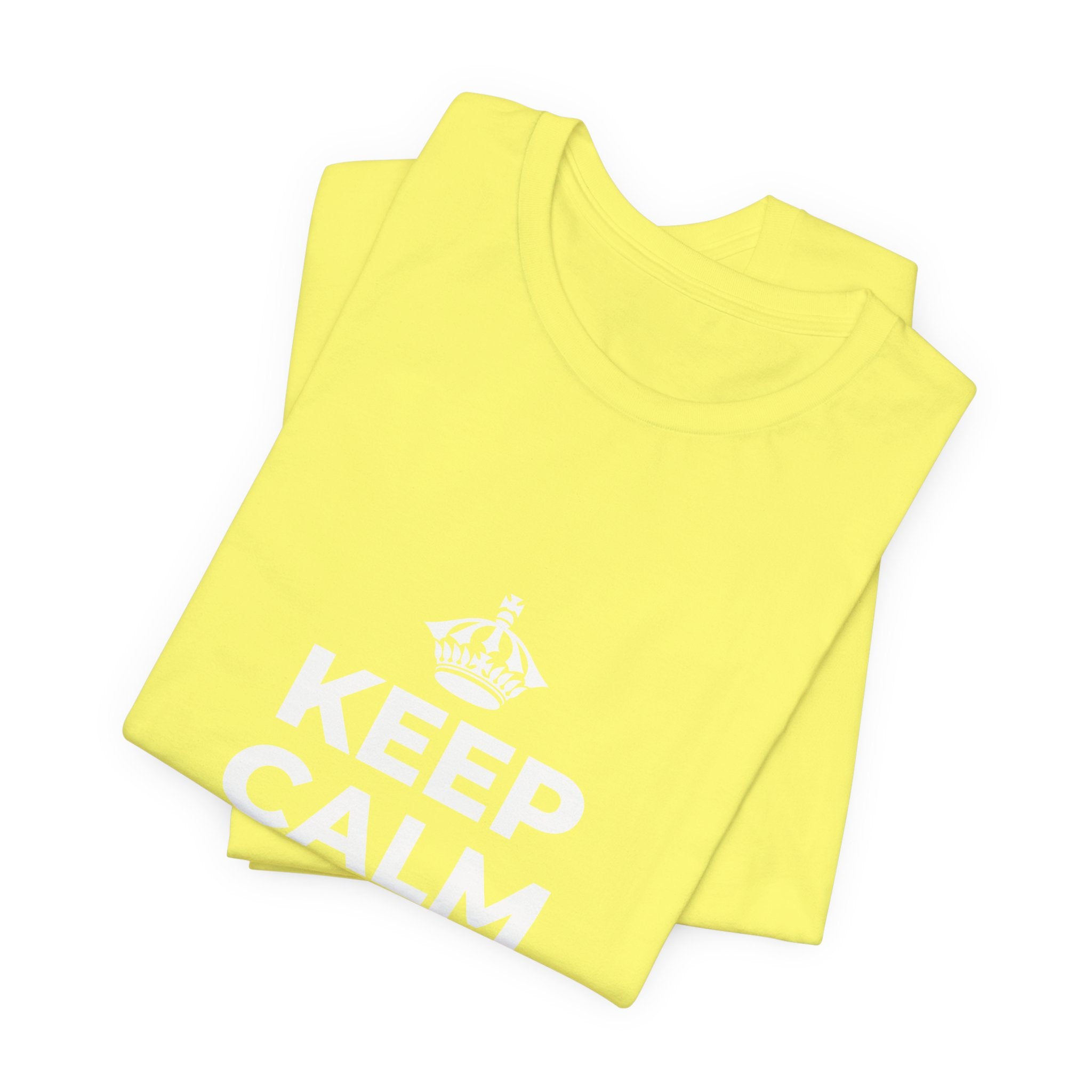 KEEP CALM AND BREATHE T-Shirt (Soft Cream–Heather Mauve)