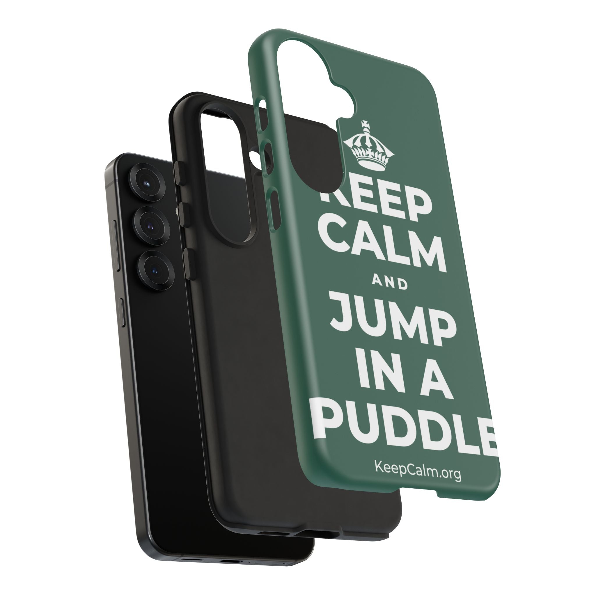 KEEP CALM AND JUMP IN A PUDDLE Phone Case