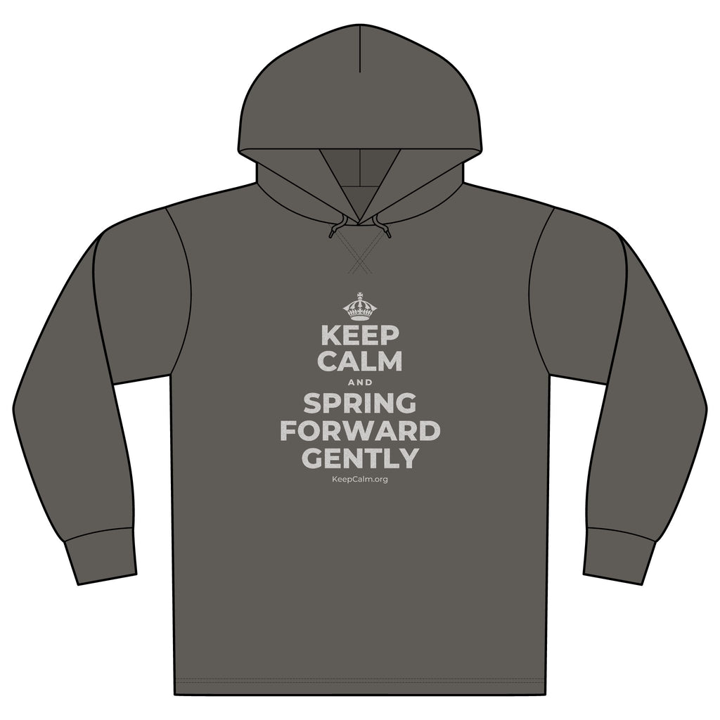 KEEP CALM AND SPRING FORWARD GENTLY Organic Hoodie Tee
