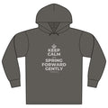 KEEP CALM AND SPRING FORWARD GENTLY Organic Hoodie Tee