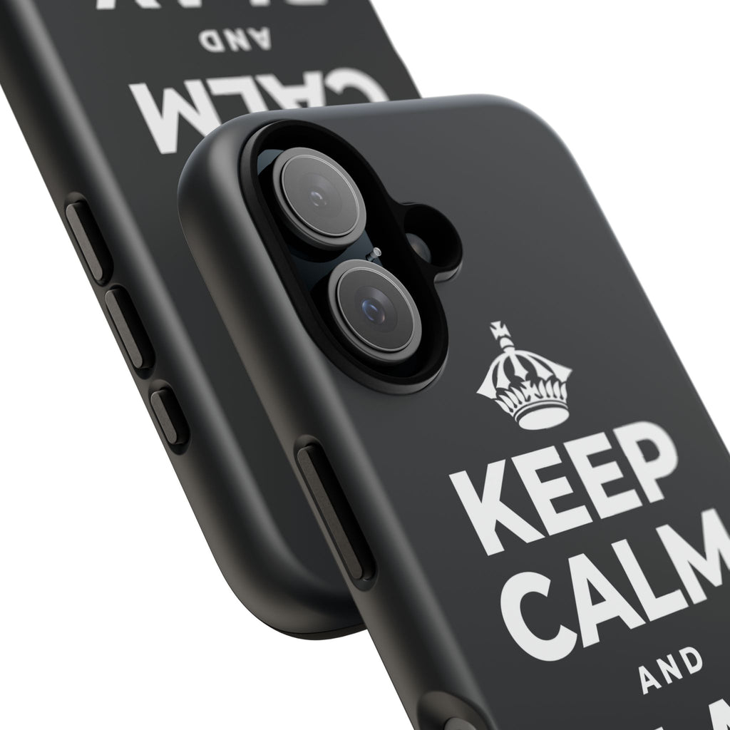 KEEP CALM AND PLAY MORE Phone Case (Dark)