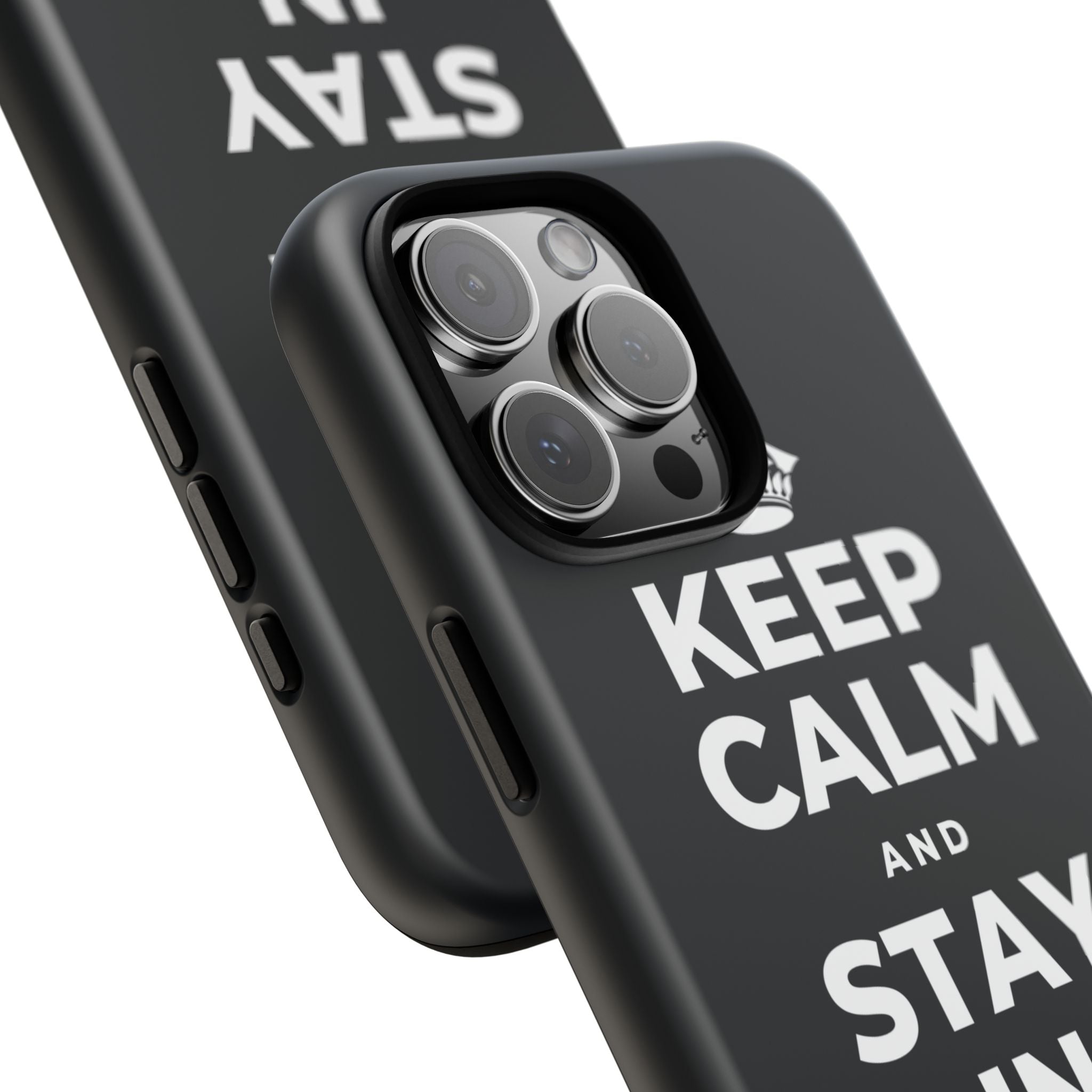 KEEP CALM AND STAY IN AND REST Phone Case (Dark)