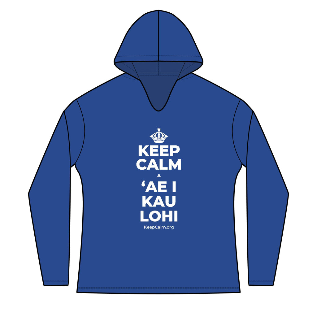 KEEP CALM A ʻAE I KAU LOHI Women's Long Sleeve Hoodie