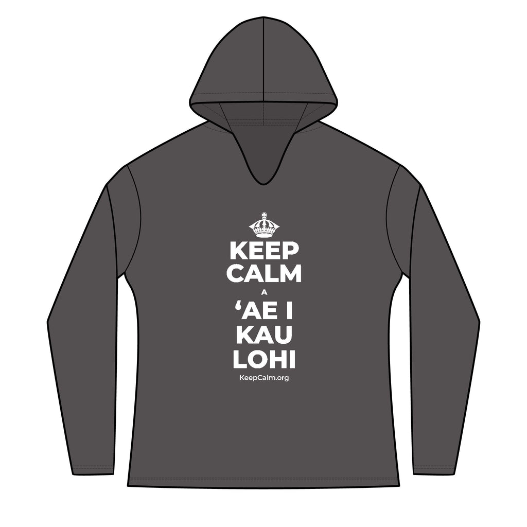 KEEP CALM A ʻAE I KAU LOHI Women's Long Sleeve Hoodie