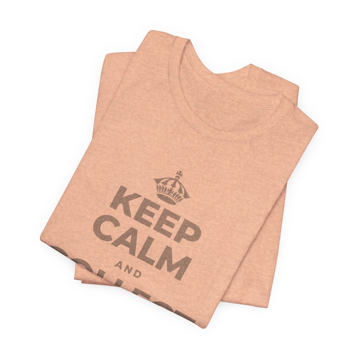 KEEP CALM AND COLLECT GOOD MOMENTS T-Shirt (Soft Cream–Heather Mauve)