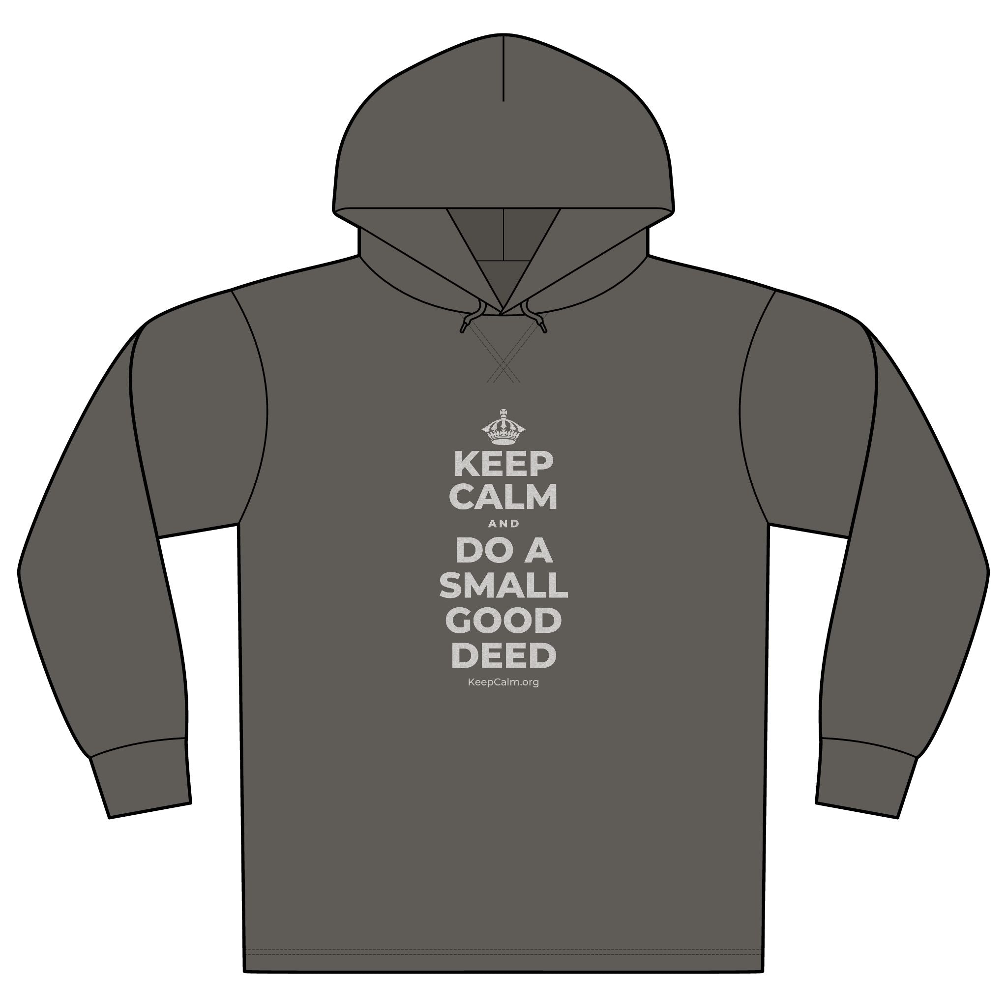 KEEP CALM AND DO A SMALL GOOD DEED Organic Hoodie Tee