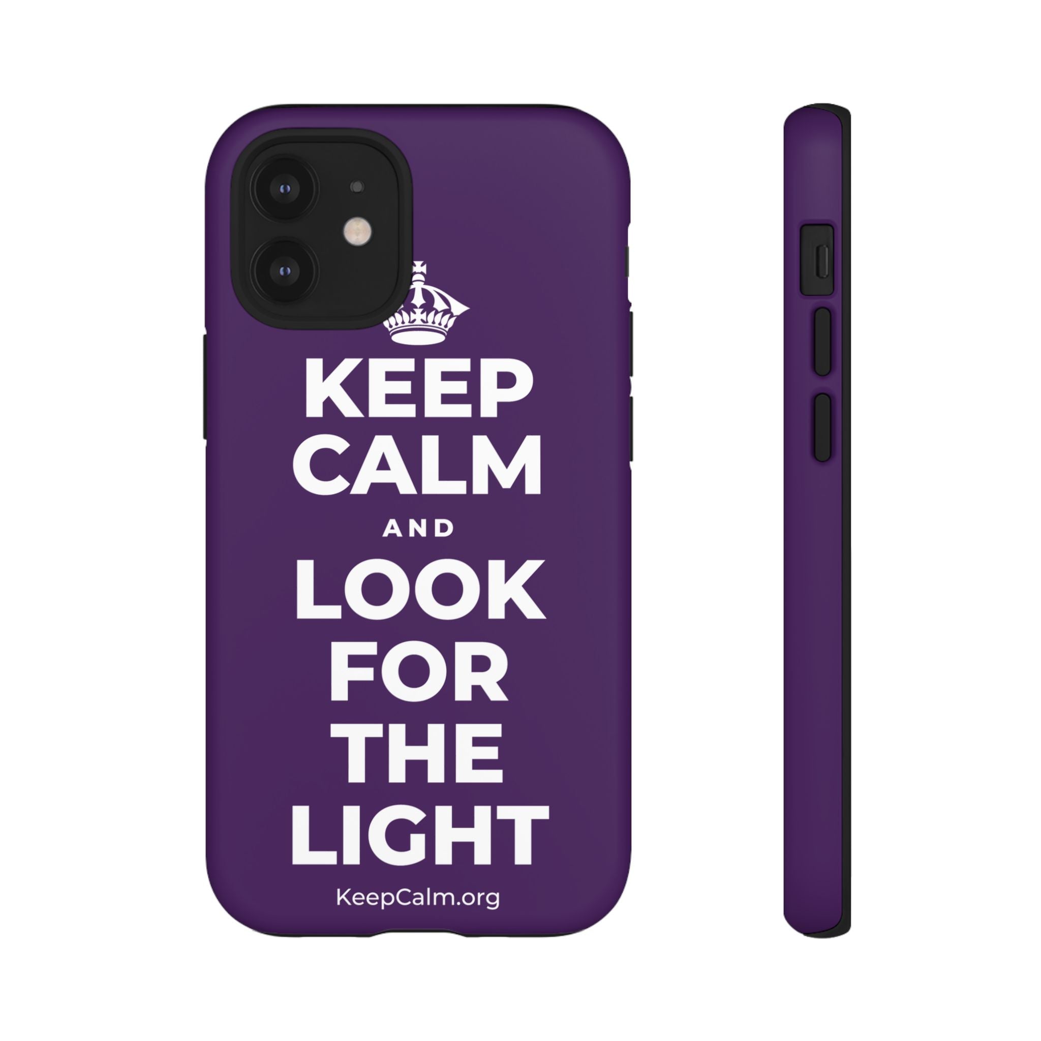 KEEP CALM AND LOOK FOR THE LIGHT Phone Case